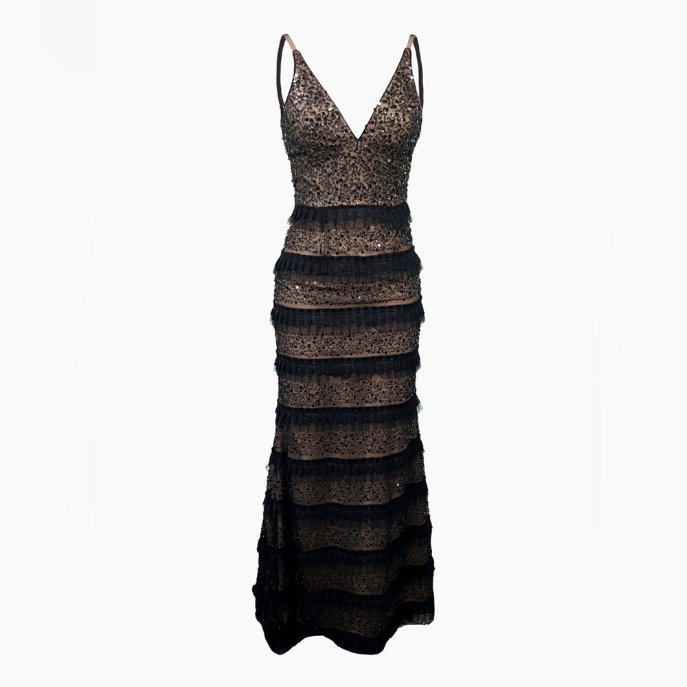 NWOT DRESS THE POPULATION GOWN -XS